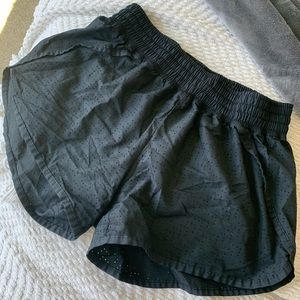 Black Breathable Athletic Shorts